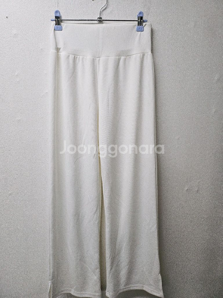 화이트 와이드 밴딩 팬츠 S--0