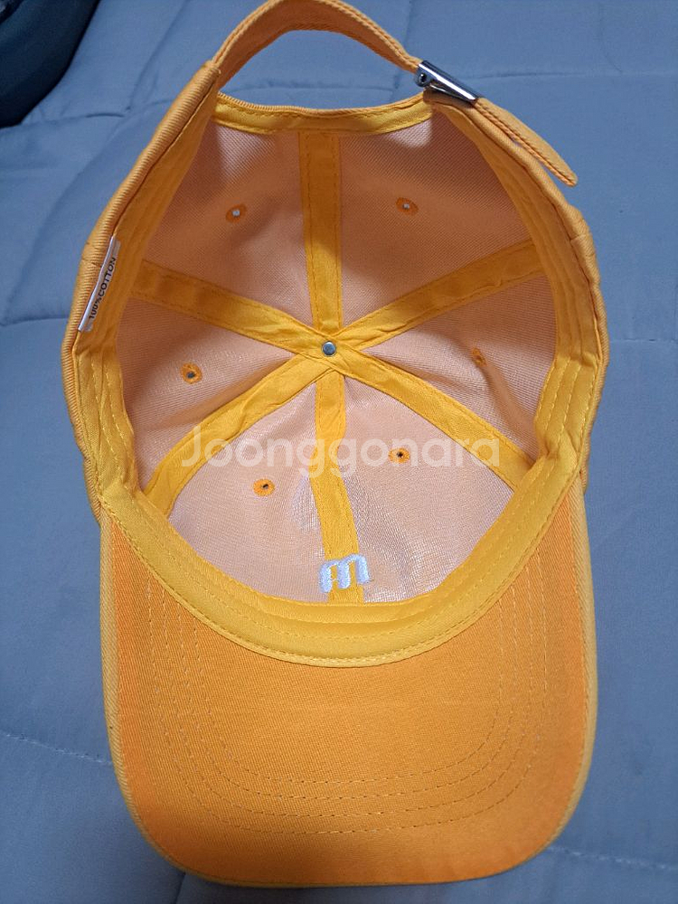 면 볼캡 옐로우 FREE--2