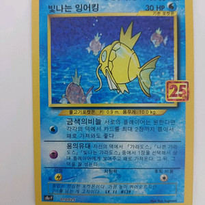 포켓몬카드 빛나는 잉어킹 25주년 프로모