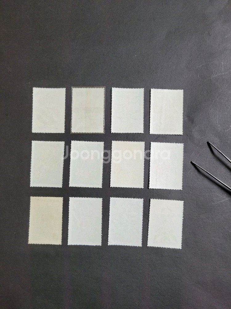 1965년 식물시리즈 우표 12종풀 세트17,000--5