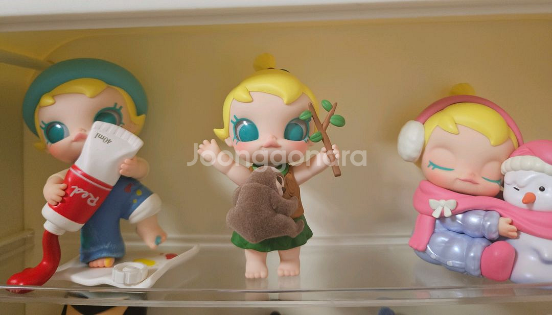 팝마트 몰리 껌딱지 시리즈 피규어 3종--0