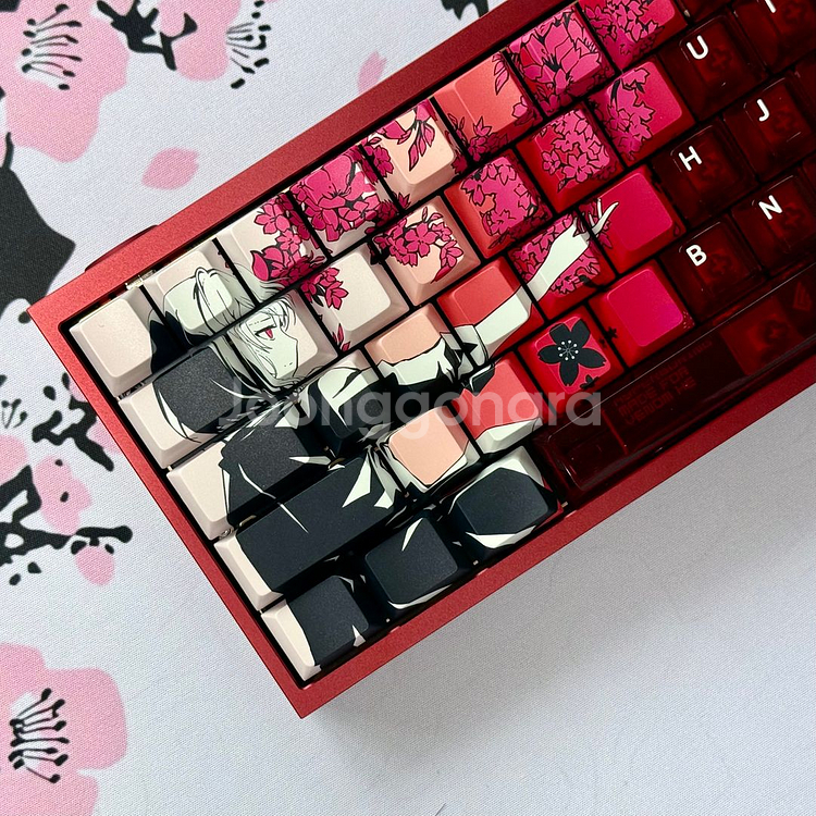 [공방시그니처] 베놈60HE 레이븐사쿠라 홍염 풀알루--0