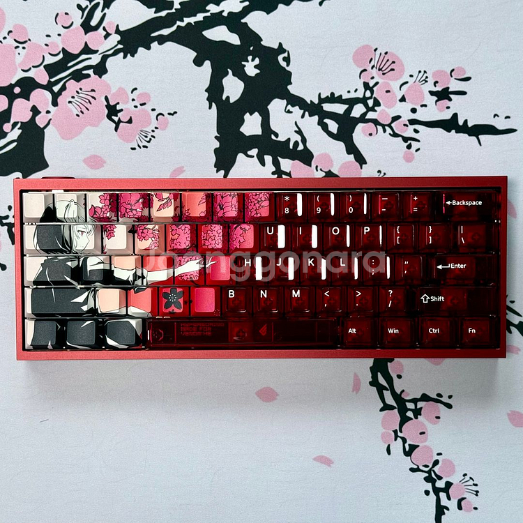 [공방시그니처] 베놈60HE 레이븐사쿠라 홍염 풀알루--1