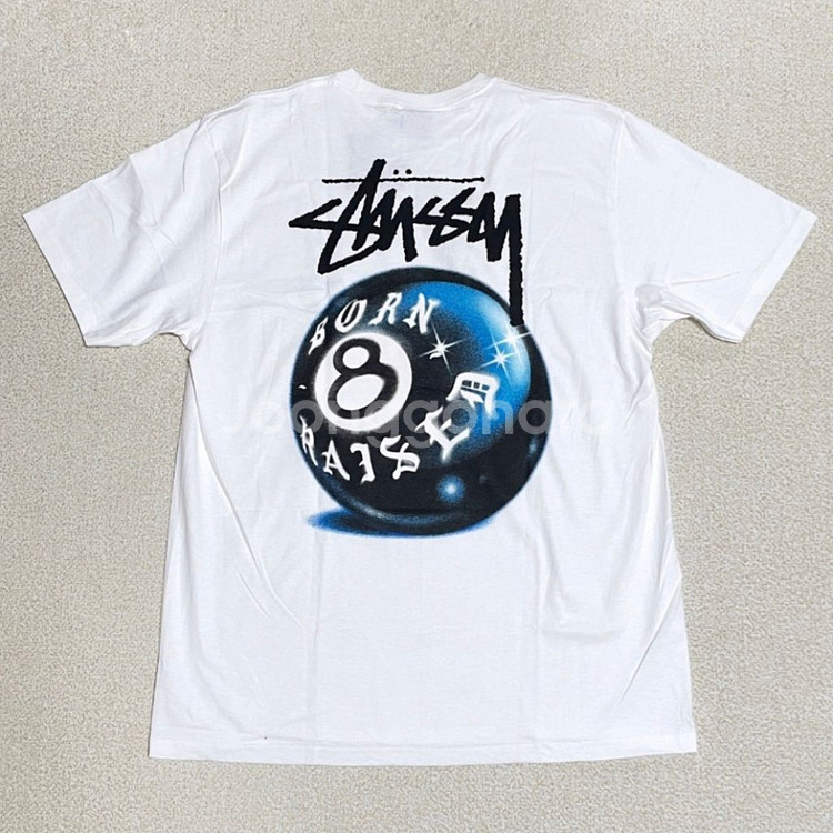 [새상품]스투시 본레이즈드 8볼 반팔 L--0