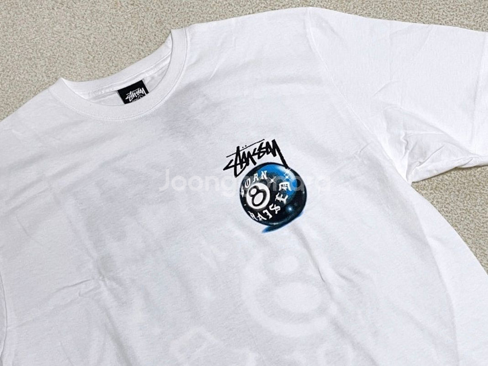 [새상품]스투시 본레이즈드 8볼 반팔 L--2