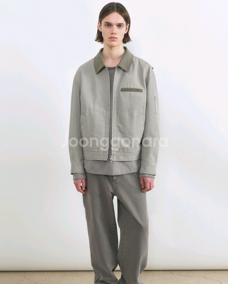 인사일런스 25SS 콘트라스트 워크 자켓 BEIGE--0