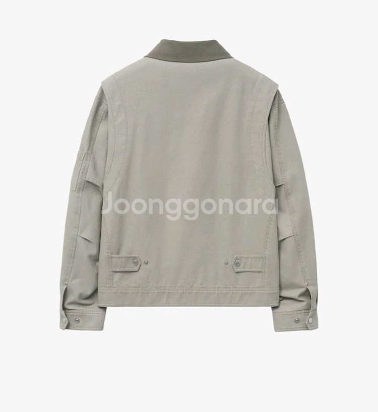 인사일런스 25SS 콘트라스트 워크 자켓 BEIGE--3