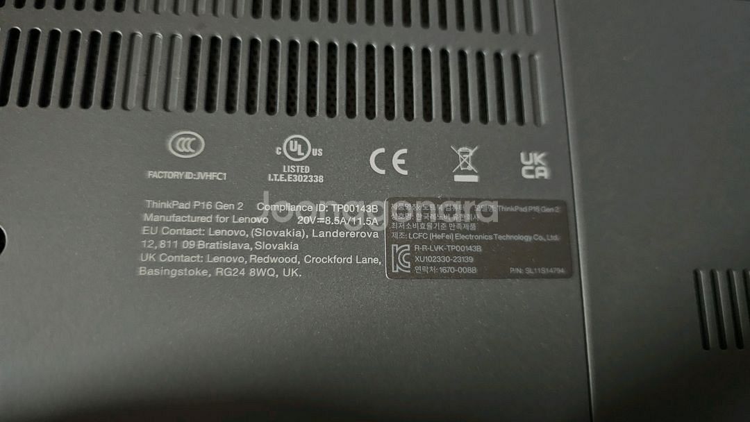 레노버 씽크패드 p16 gen2 워크스테이션 노트북--2