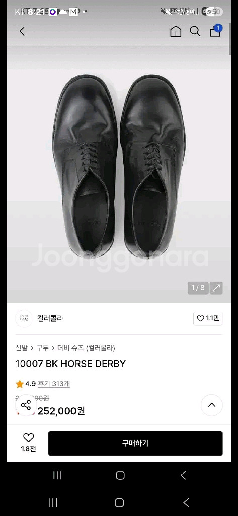 컬러콜라 10007 BK HORSE 더비 290--0