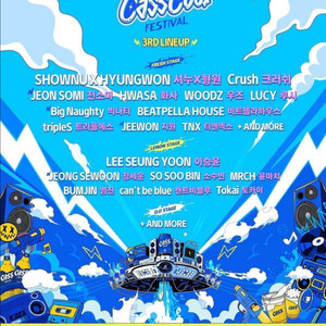 카스쿨페스티벌 티켓 1매 2매