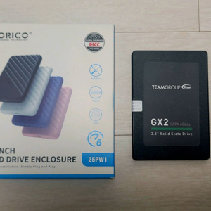 SSD 1TB 팀그룹+오리코외장게이스