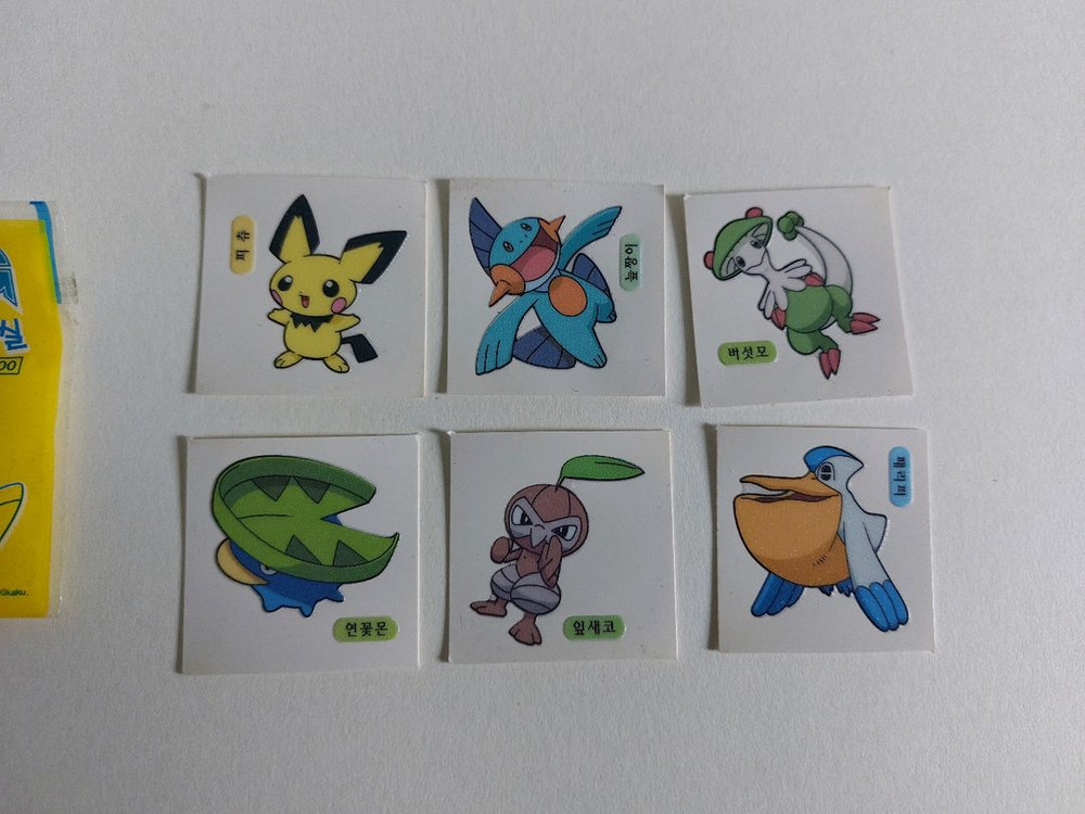 옛날 포켓몬스터AG 몬스터 띠부띠부씰 스티커 팝니다 이미지