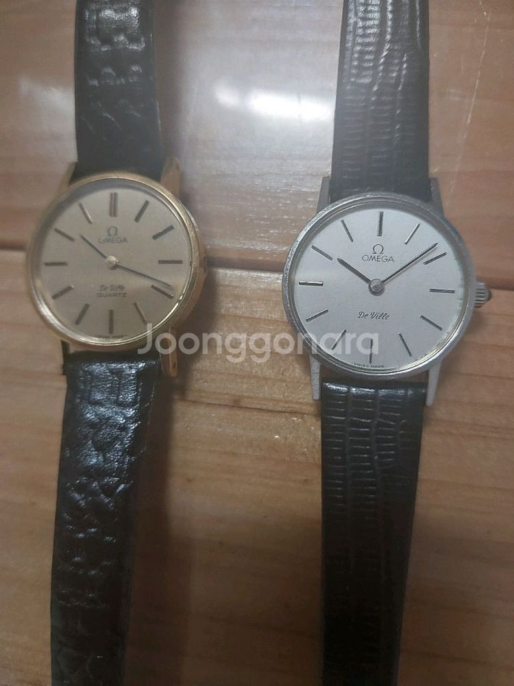 오메가 드빌 여성묭시계--0