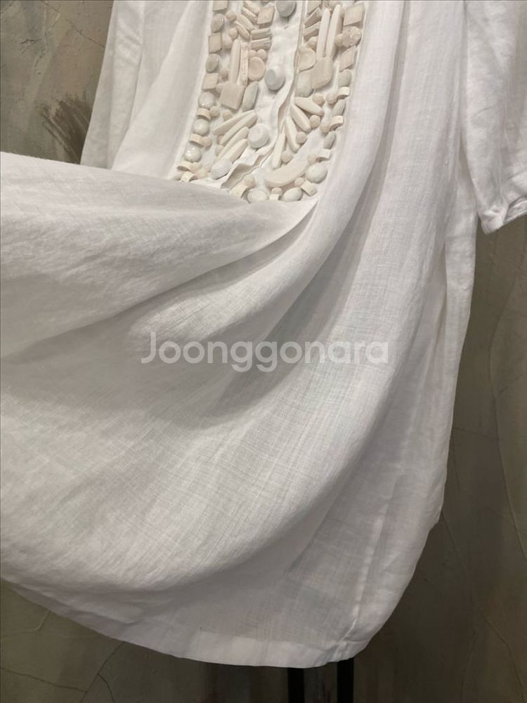타임 마 100% 럭셔리 화이트 블라우스 55~66--2