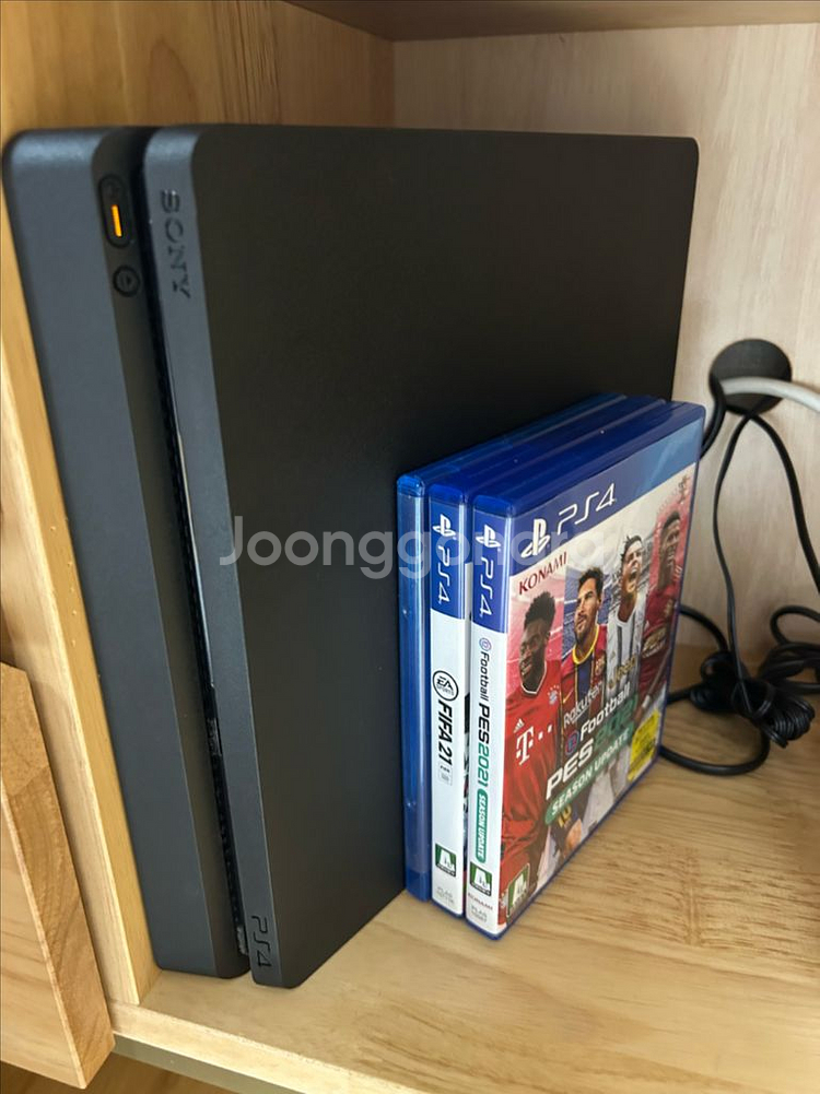 플스4 PS4 슬림 본체(1TB), 컨트롤러 2개+정품--0