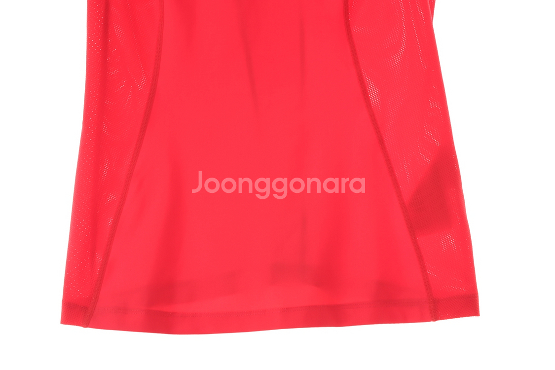 W(S) 데상트 반팔 카라 티셔츠 골프 기능성 레드--2