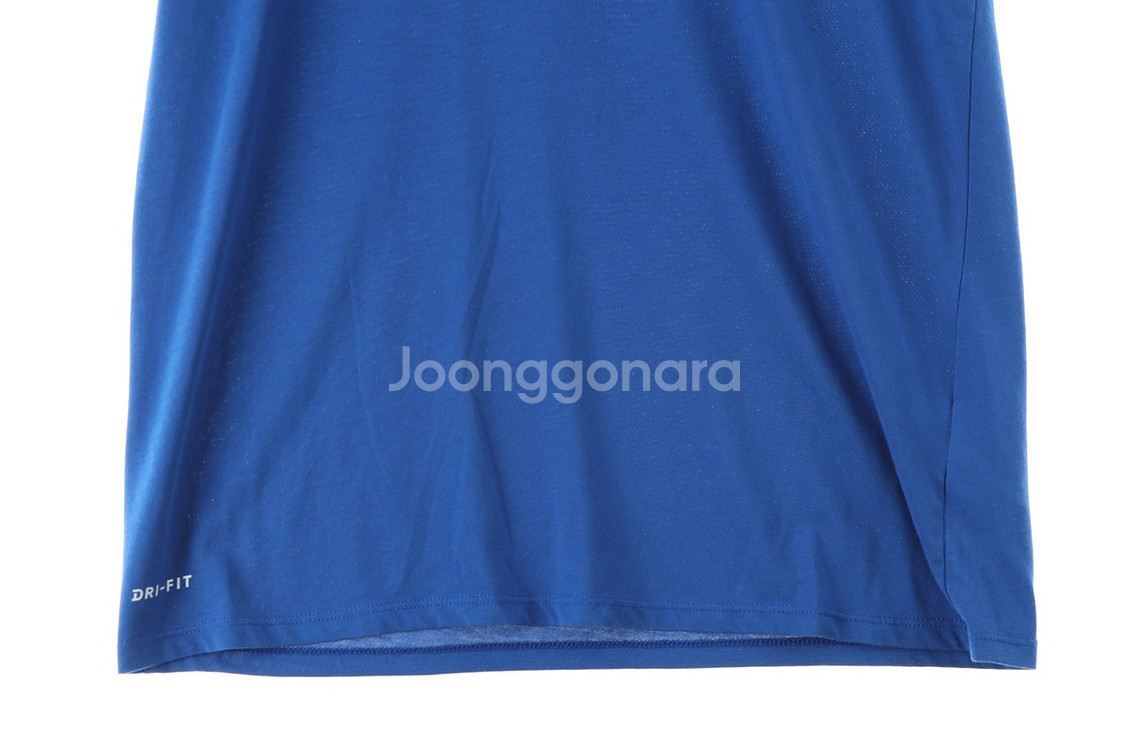 (L-XL) 나이키 반팔 티셔츠 기능성 블루 스우시--2