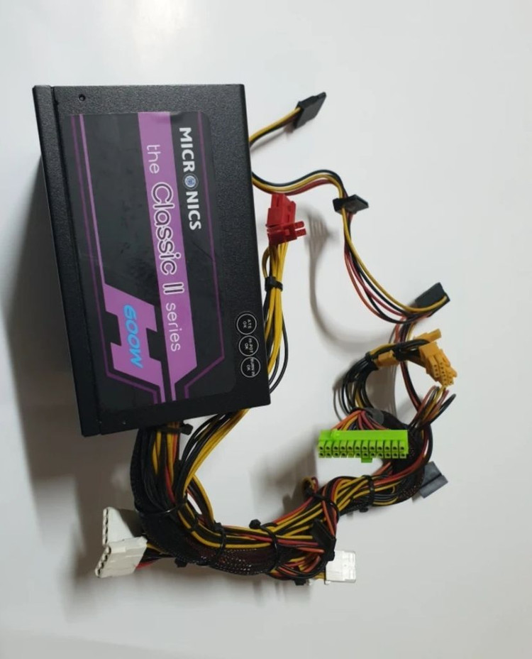 마이크로닉스 classic ii 600w 파워서플라이 이미지