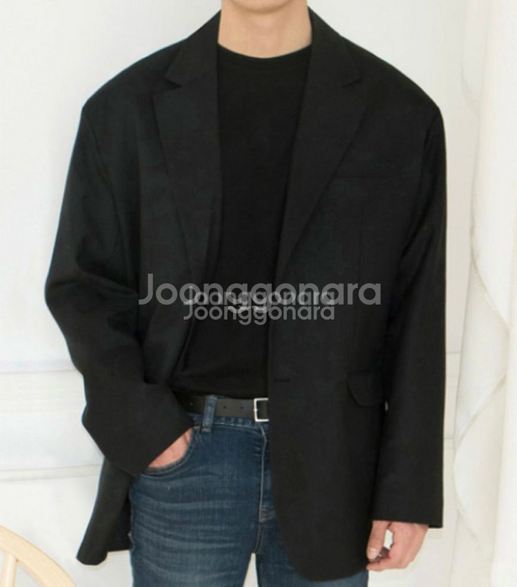 모디파이드 오버핏 블레이저--2