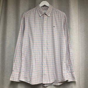 LACOSTE 라코스테 슬림핏 체크 셔츠 size 42