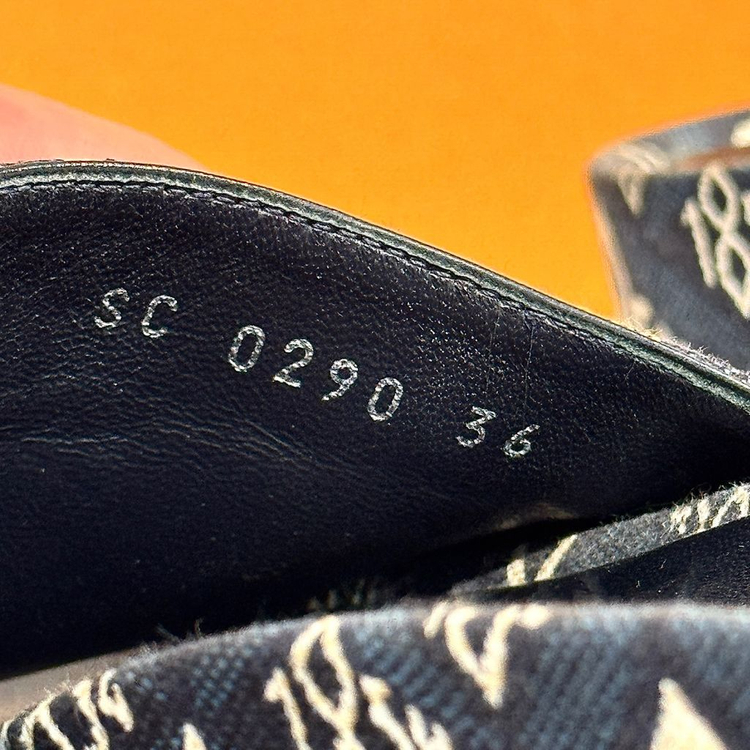 [36.5]루이비통 1854 점보 플랫폼 뮬통굽 슬리퍼 이미지