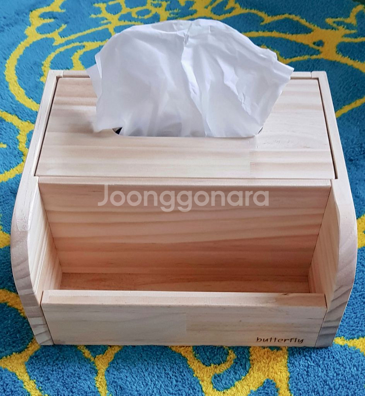 원목 티슈 보관함--1