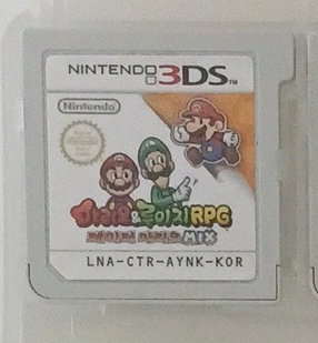 닌텐도 3ds 칩 마리오루이지 rpg 종이 mix 알칩--0