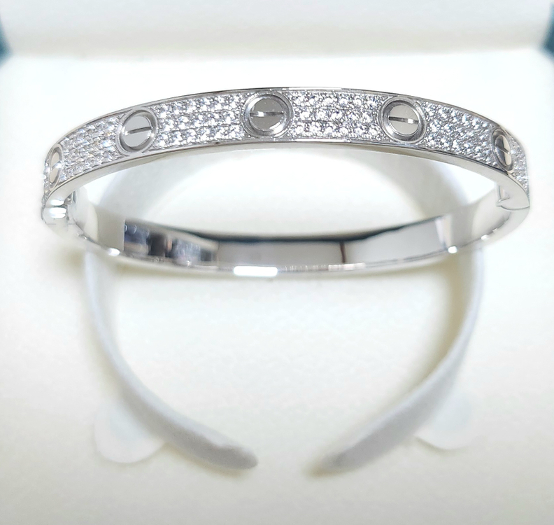 18K 화이트골드 여성팔찌(제작상품) 이미지