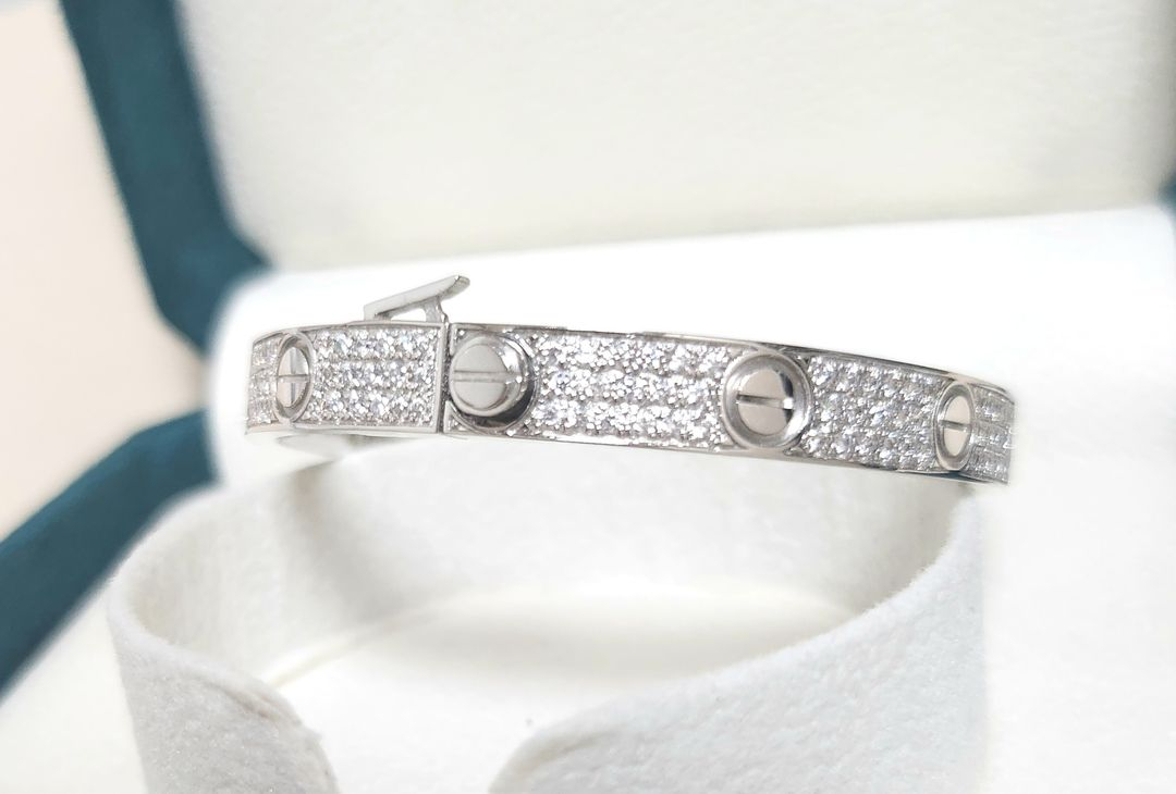 18K 화이트골드 여성팔찌(제작상품) 이미지