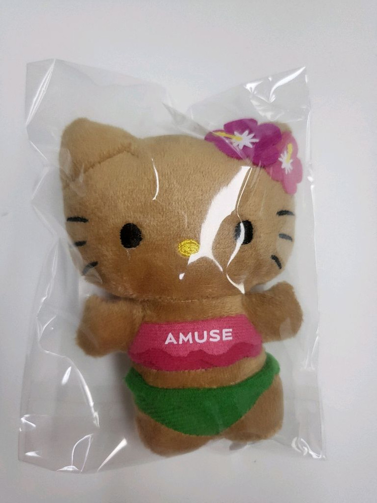 어뮤즈 태닝키티 에코백 + 인형 키링 세트 이미지