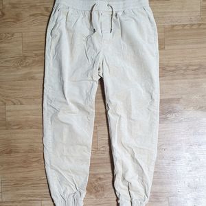 스파오 베이지 골덴 코듀로이 조거 팬츠 XL 바지36