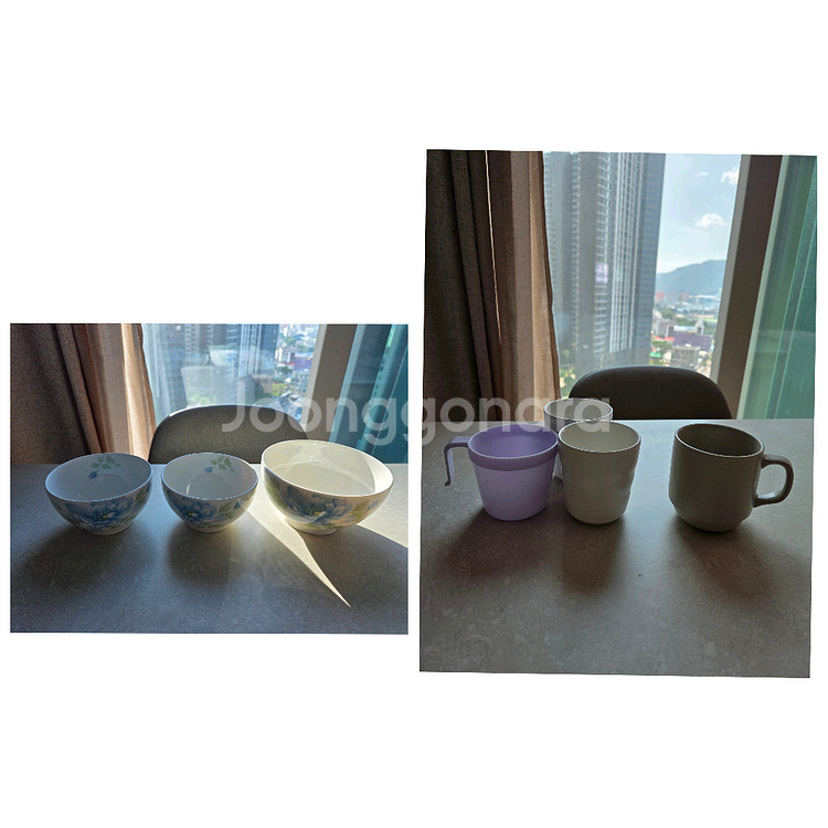 에트로 감성 도자기컵 + 한국도자기 밥공기 2개사진몽땅--0