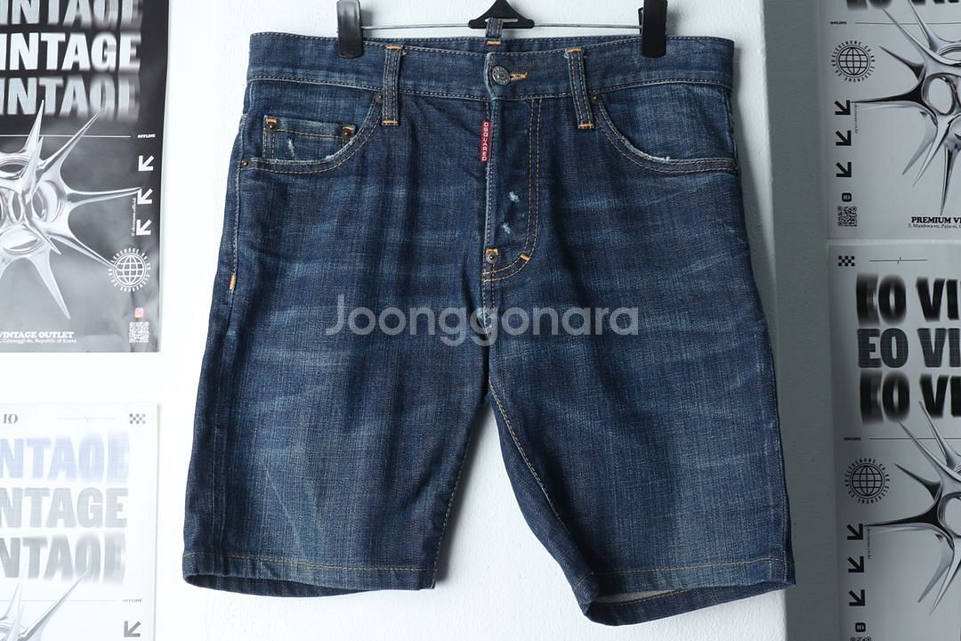 (L) 디스퀘어드 반바지 팬츠 데님 이태리--1