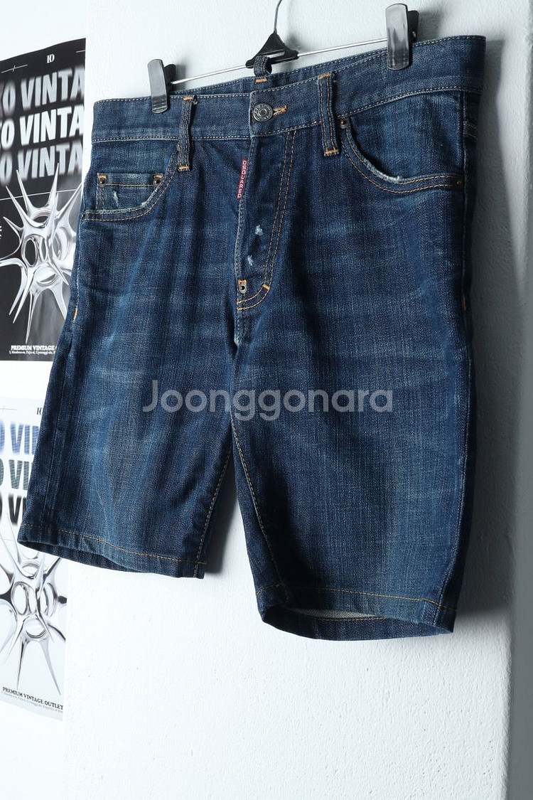 (L) 디스퀘어드 반바지 팬츠 데님 이태리--0