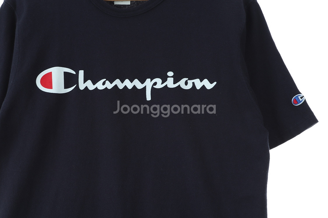 (L-XL) 챔피온 반팔 티셔츠 년대 빅로고--3