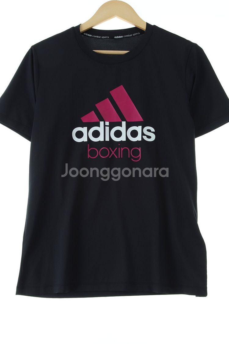 W(XL) 아디다스 반팔 티셔츠 복싱 블랙 기능성--0