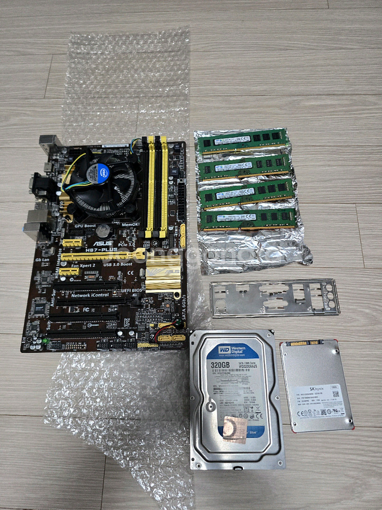 I7 4770 cpu + h87-plus 메인보드 +--0