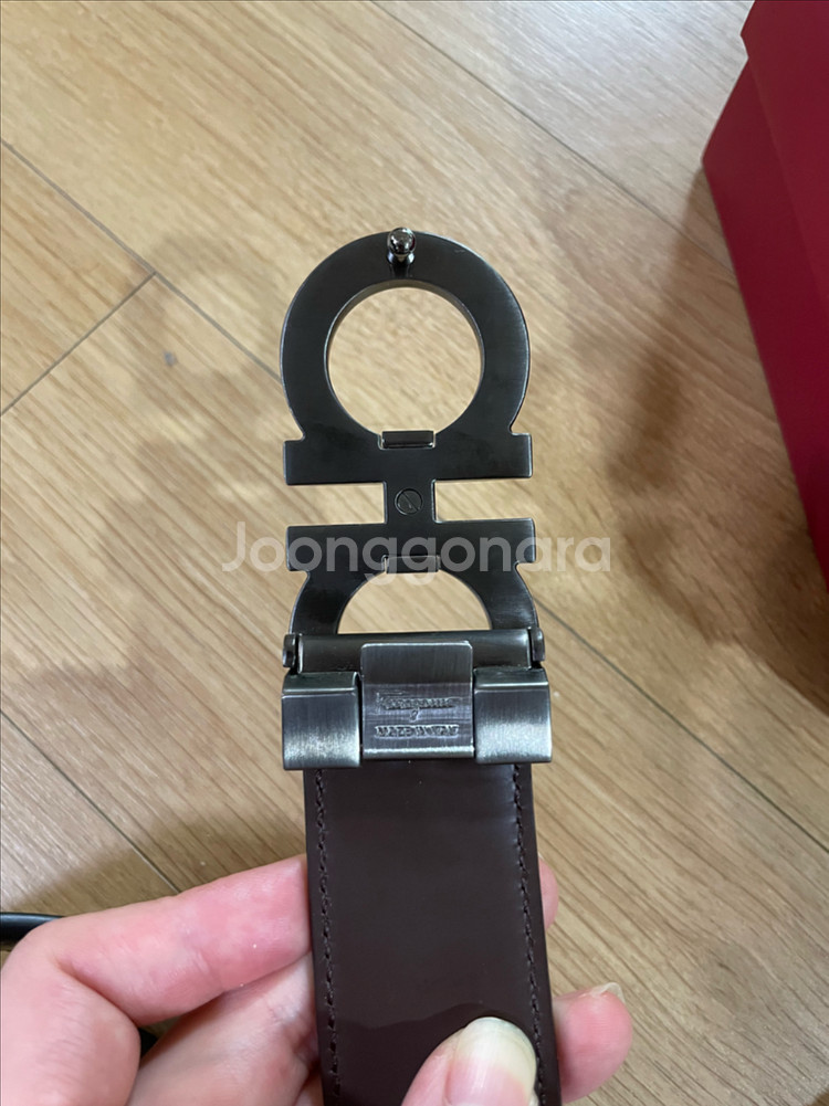 페레가모 남성 더블 간치니 양면벨트--2
