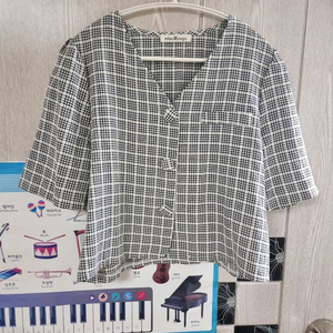 브랜드*브이넥 크롭가디건 F