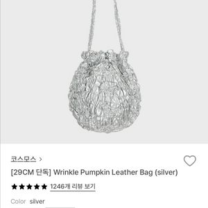 코스모스 펌킨백 실버