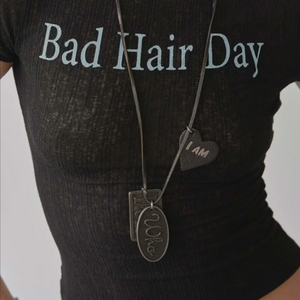 스컬프터 Bad Hair Day 티셔츠 블랙 새상품