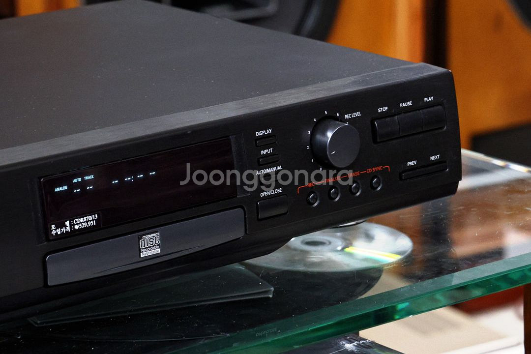 필립스 고급 CD 플레이어.레코더ㅡ민트급.광출력--4