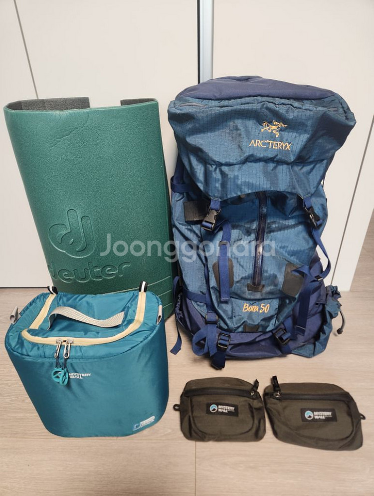아크테릭스 Bora 50+미스톄리월 디팩&벨트색 2개+--0