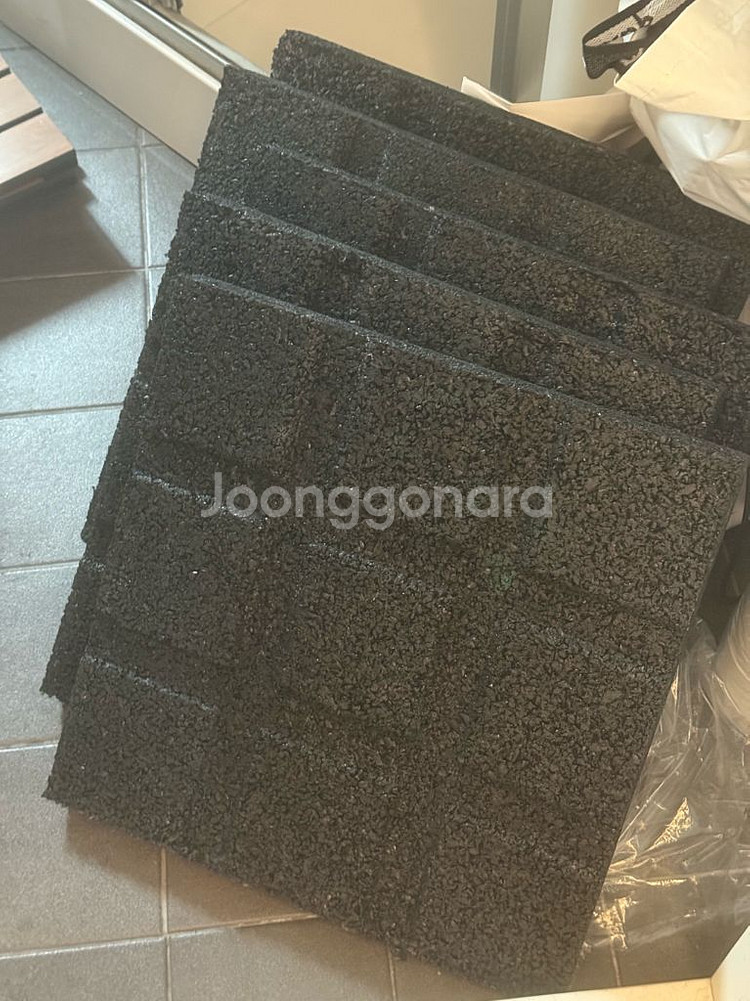 헬스장 고무 매트 운동 타일 5cm--0