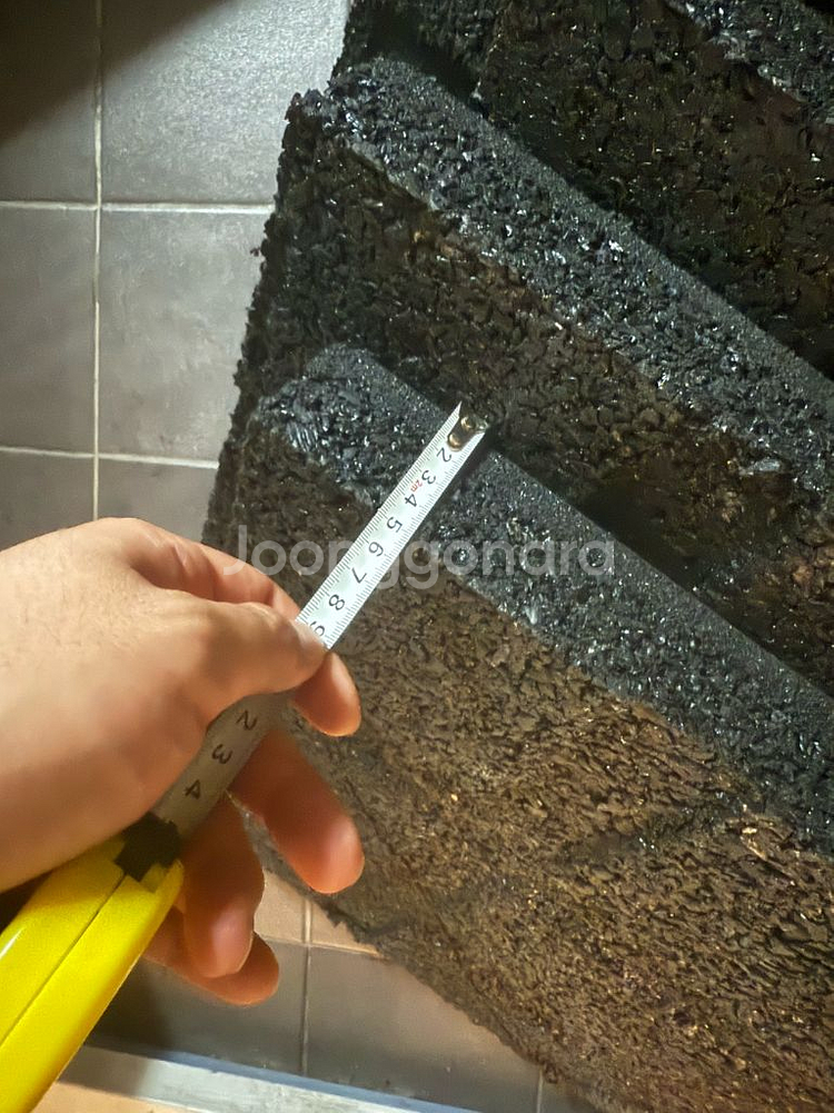 헬스장 고무 매트 운동 타일 5cm--1