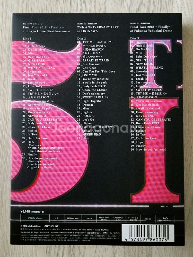아무로나미에 FINALLY TOUR 블루레이--1