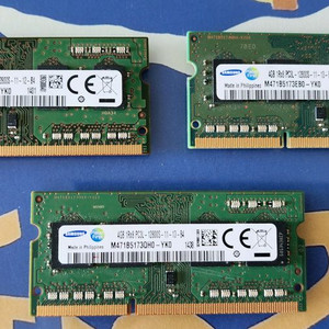 노트북 램 삼성 DDR3L 12GB (4GB * 3개)