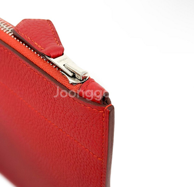 Hermes 에르메스 바자 클러치 MM 루즈그레나--2
