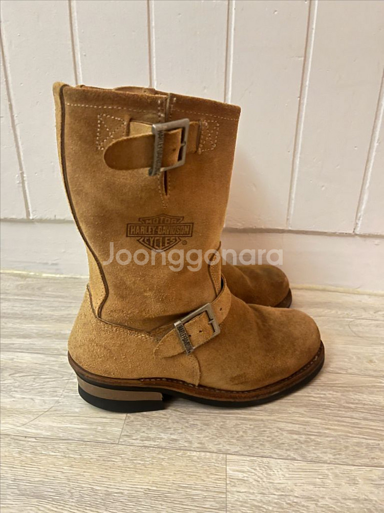 할리데이비슨 스웨이드 엔지니어 부츠--0