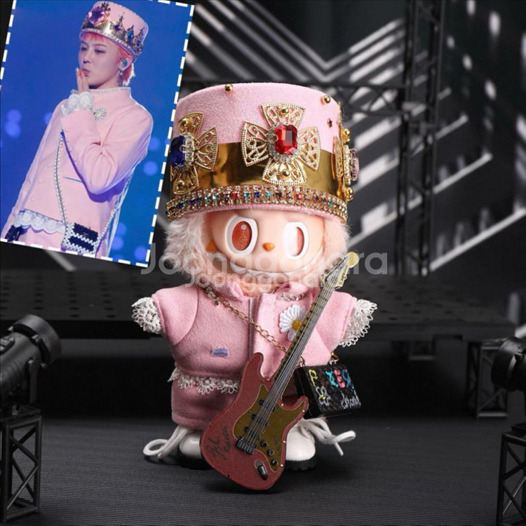 핸드메이드 라부부 인형옷 지드래곤 GD 지디 핑크왕관--0